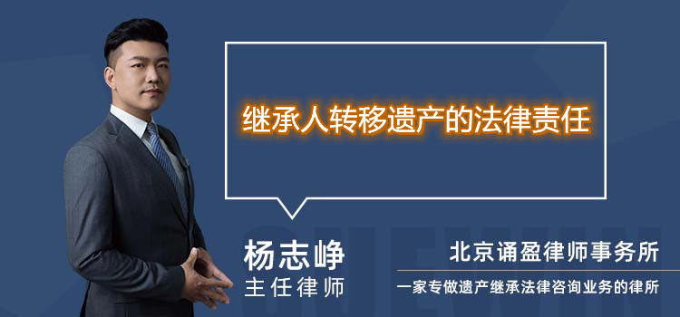 继承人转移遗产的法律责任