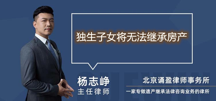 独生子女将无法继承房产